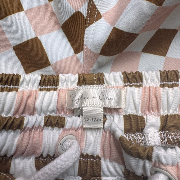 Rylee + Cru Boys (18-24mos) Retro Checkered Swim Trunks - Picture 4 of 4